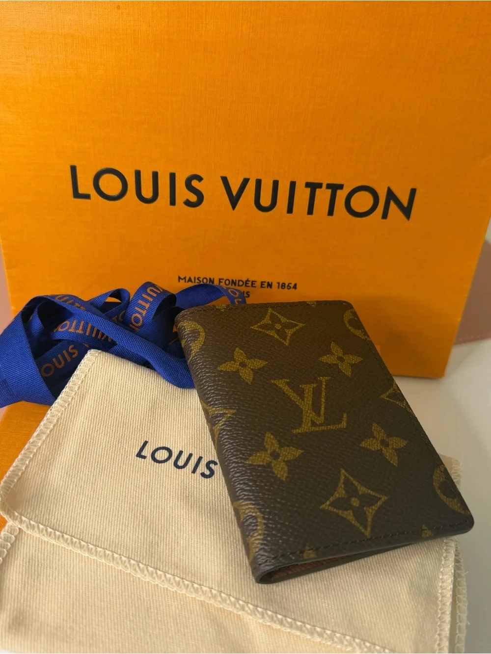 Louis Vuitton Canvas Pocket Organizer Card Case NWOT w/ Entrupy COA Full Set